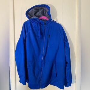 Men’s classic royal blue zip up hoodie